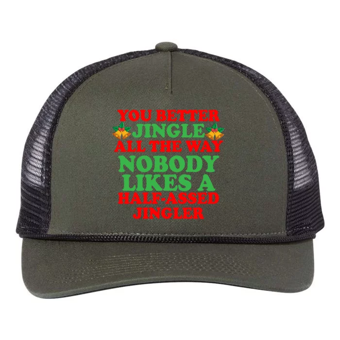 Jingle All the way Retro Rope Trucker Hat Cap