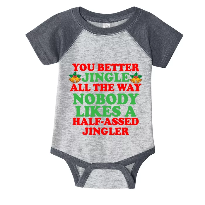 Jingle All the way Infant Baby Jersey Bodysuit