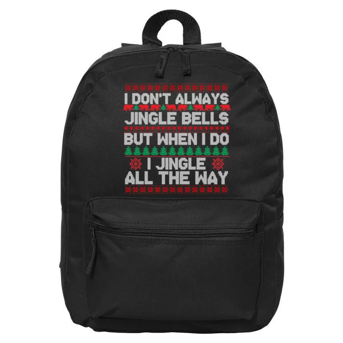 Jingle Bells All The Way 16 in Basic Backpack