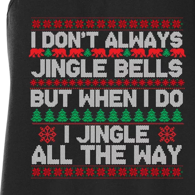 Jingle Bells All The Way Women's Racerback Tank