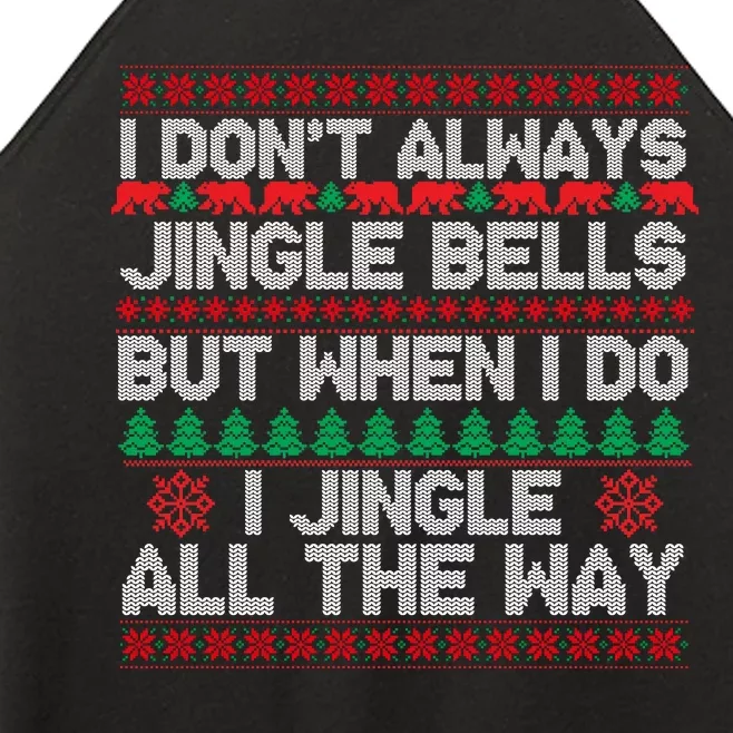 Jingle Bells All The Way Women’s Perfect Tri Rocker Tank