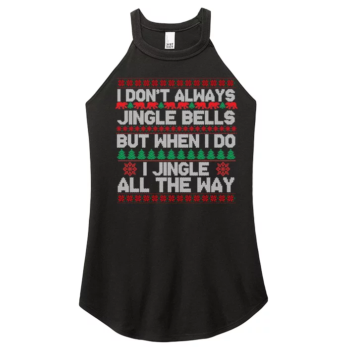 Jingle Bells All The Way Women’s Perfect Tri Rocker Tank