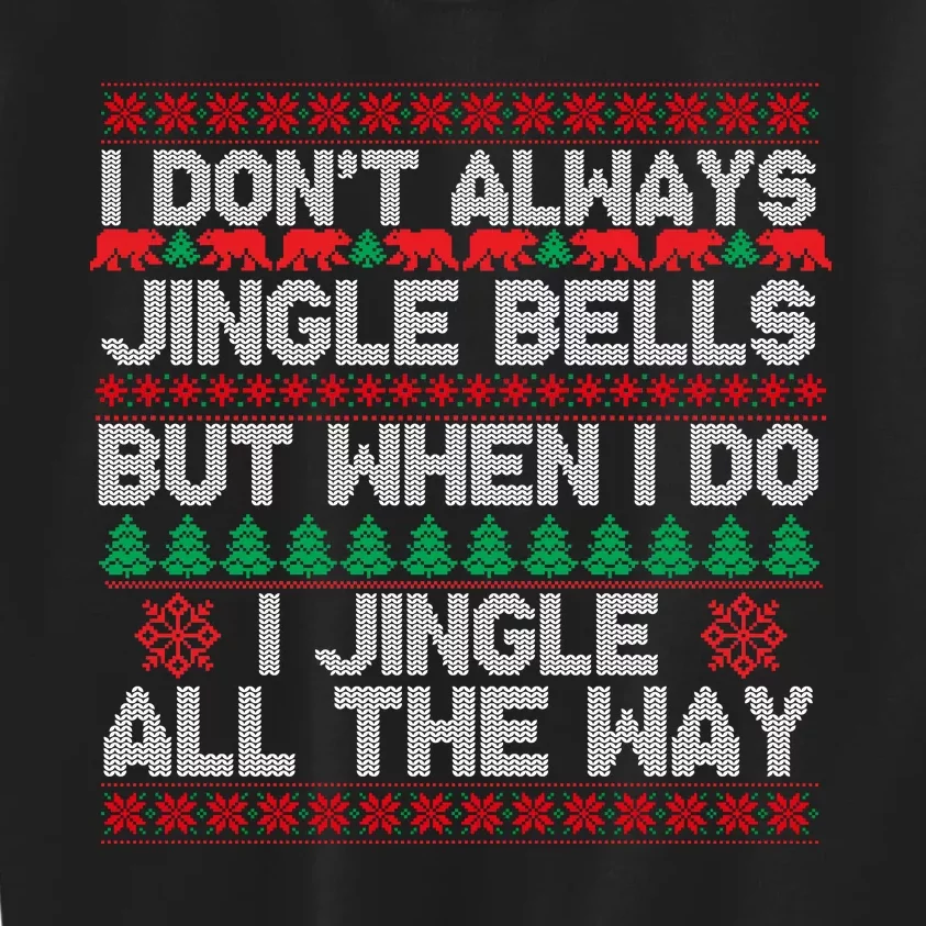 Jingle Bells All The Way Kids Sweatshirt