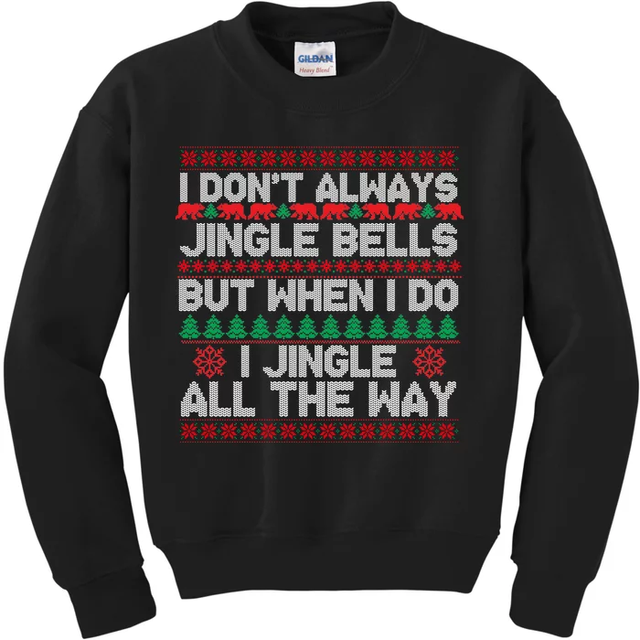 Jingle Bells All The Way Kids Sweatshirt