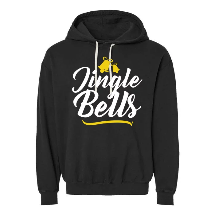 Jingle Bells Classic Christmas Garment-Dyed Fleece Hoodie