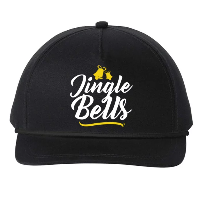 Jingle Bells Classic Christmas Snapback Five-Panel Rope Hat