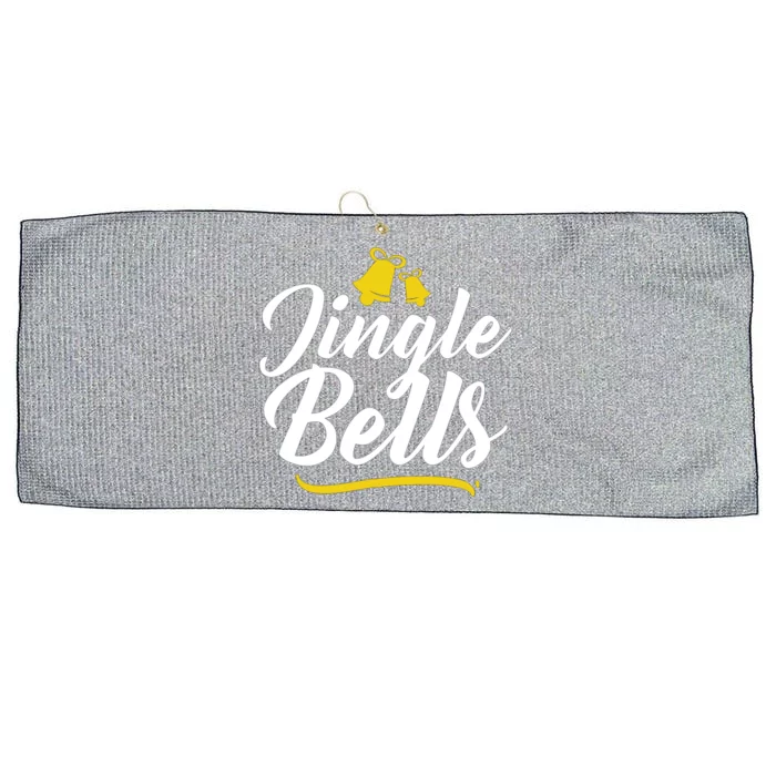 Jingle Bells Classic Christmas Large Microfiber Waffle Golf Towel