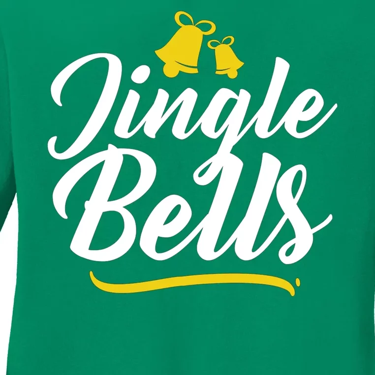 Jingle Bells Classic Christmas Ladies Long Sleeve Shirt