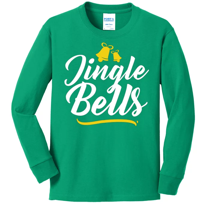 Jingle Bells Classic Christmas Kids Long Sleeve Shirt