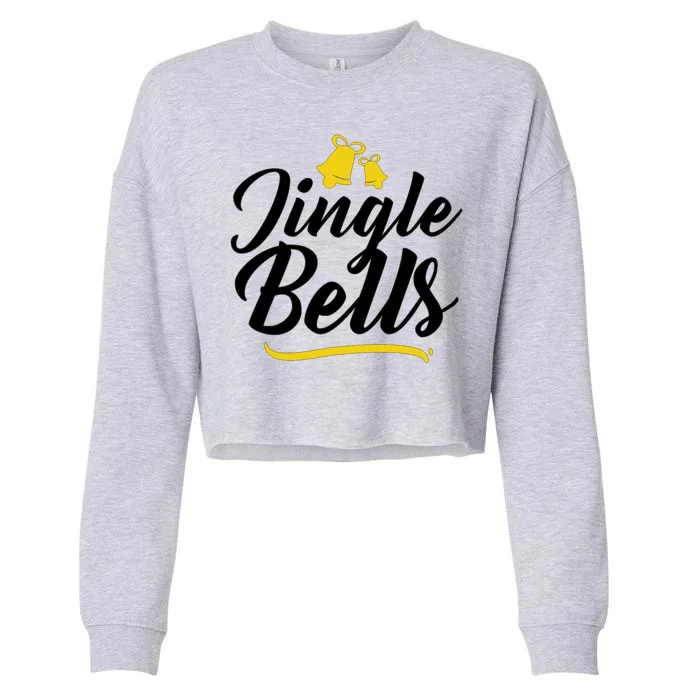 Jingle Bells Classic Christmas Cropped Pullover Crew