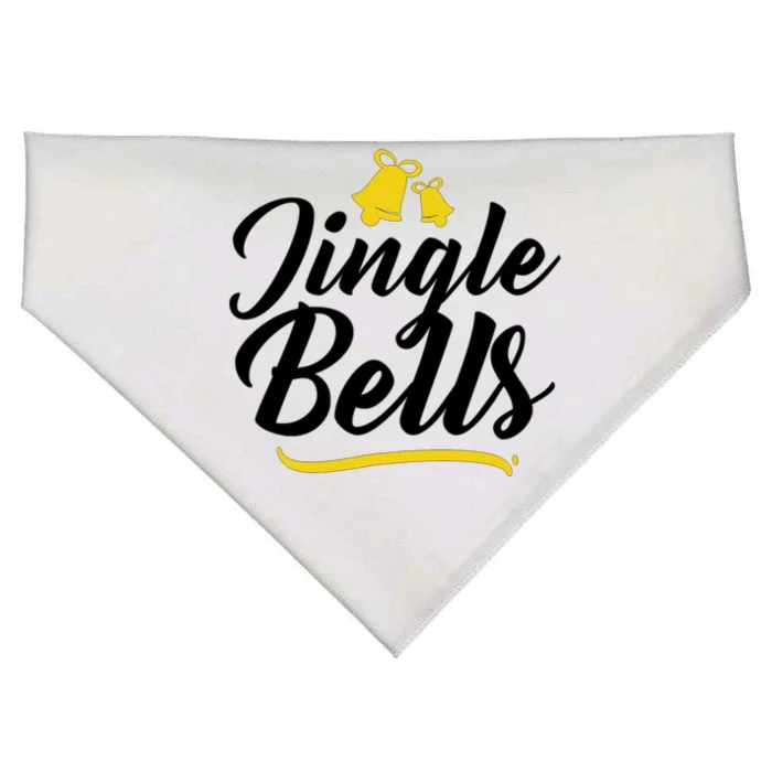 Jingle Bells Classic Christmas USA-Made Doggie Bandana