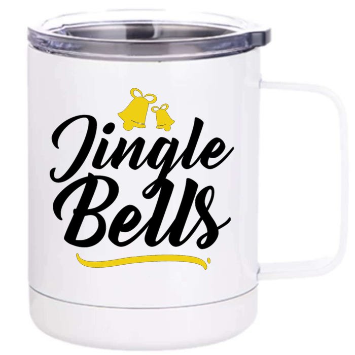 Jingle Bells Classic Christmas Front & Back 12oz Stainless Steel Tumbler Cup