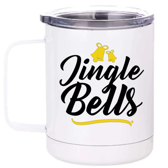 Jingle Bells Classic Christmas Front & Back 12oz Stainless Steel Tumbler Cup