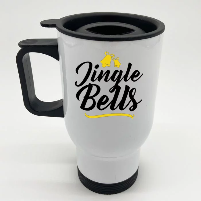 Jingle Bells Classic Christmas Front & Back Stainless Steel Travel Mug