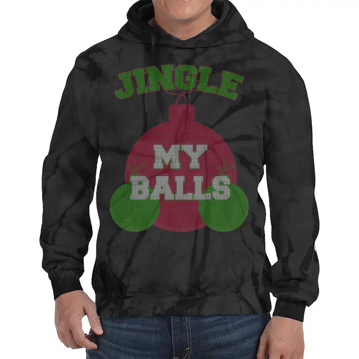 Jingle My Balls Funny X-Mas Tie Dye Hoodie