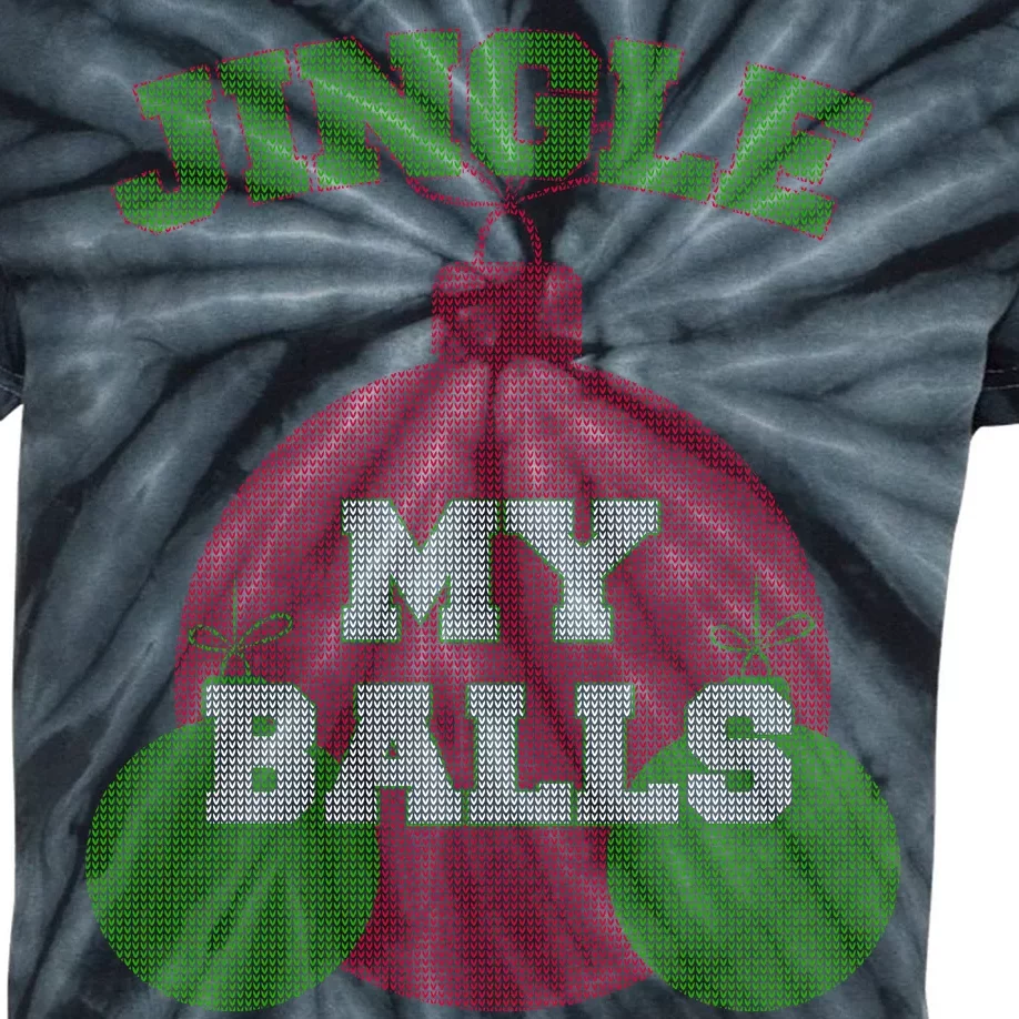 Jingle My Balls Funny X-Mas Kids Tie-Dye T-Shirt