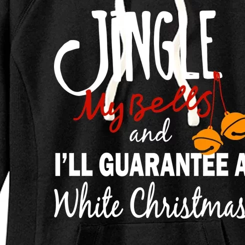 Jingle My Bells For White Christmas Women's Fleece Hoodie