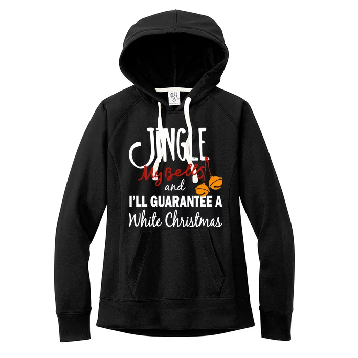 Jingle My Bells For White Christmas Women's Fleece Hoodie