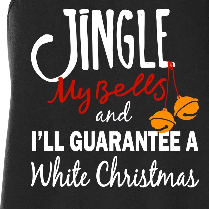 Jingle My Bells For White Christmas Women's Racerback Tank