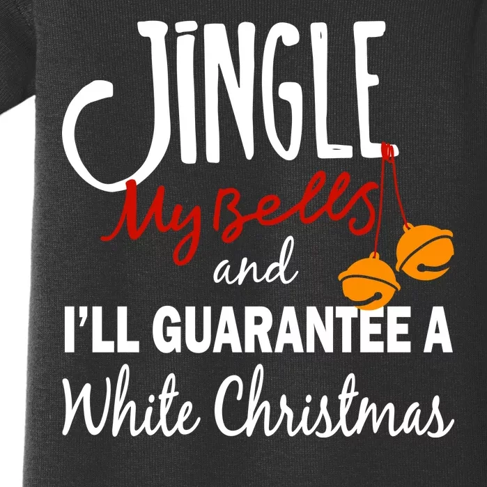 Jingle My Bells For White Christmas Baby Bodysuit