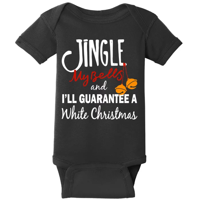 Jingle My Bells For White Christmas Baby Bodysuit