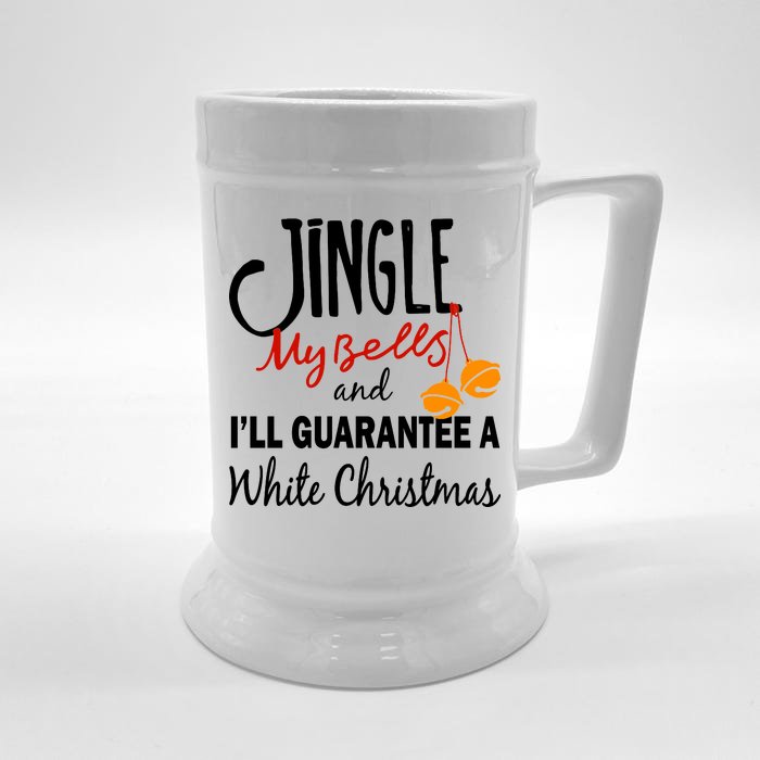 Jingle My Bells For White Christmas Front & Back Beer Stein