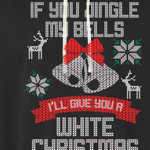 Jingle My Bells X-Mas Ugly Christmas Garment-Dyed Fleece Hoodie