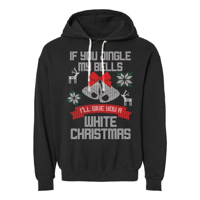 Jingle My Bells X-Mas Ugly Christmas Garment-Dyed Fleece Hoodie