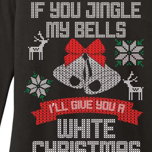 Jingle My Bells X-Mas Ugly Christmas Womens CVC Long Sleeve Shirt