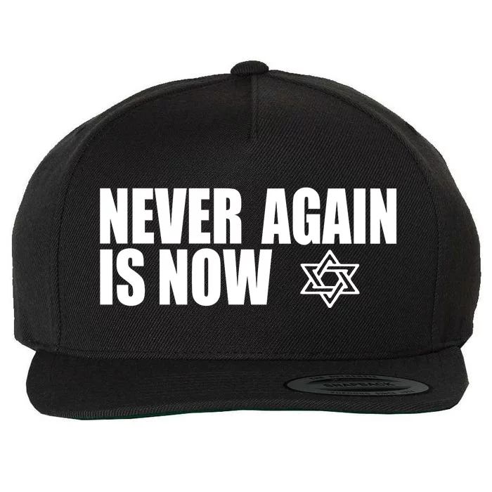 Jewish Israel Pride Am Yisrael Chai Never Again Is Now Wool Snapback Cap