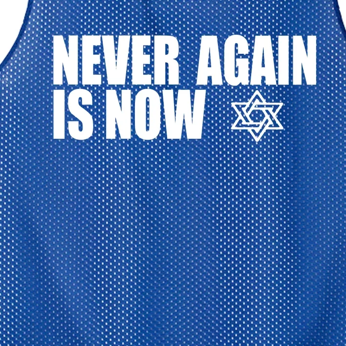 Jewish Israel Pride Am Yisrael Chai Never Again Is Now Mesh Reversible Basketball Jersey Tank