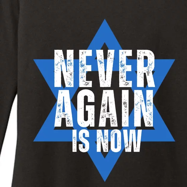 Jewish Israel Pride Am Yisrael Chai Never Again Is Now Womens CVC Long Sleeve Shirt