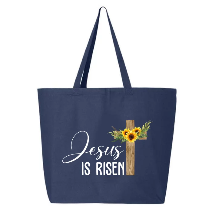 Jesus Is Risen Sunflower Cross Easter 25L Jumbo Tote