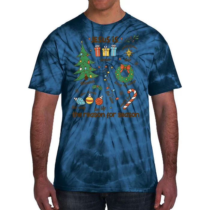 Jesus Is Reason For Season The Messiah Christian Christmas Tie-Dye T-Shirt