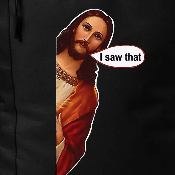 Jesus I saw that cute graphic top tee short sleeve Daily Commute Backpack