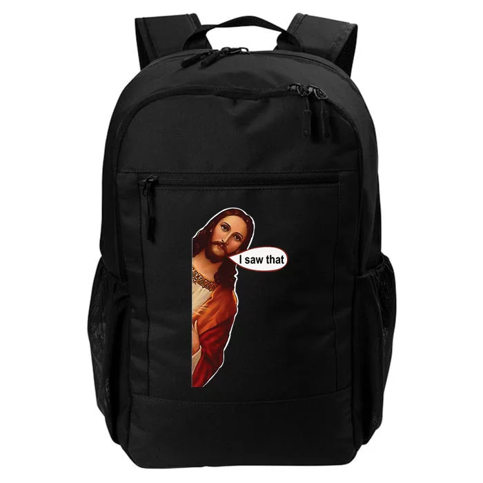 Jesus I saw that cute graphic top tee short sleeve Daily Commute Backpack