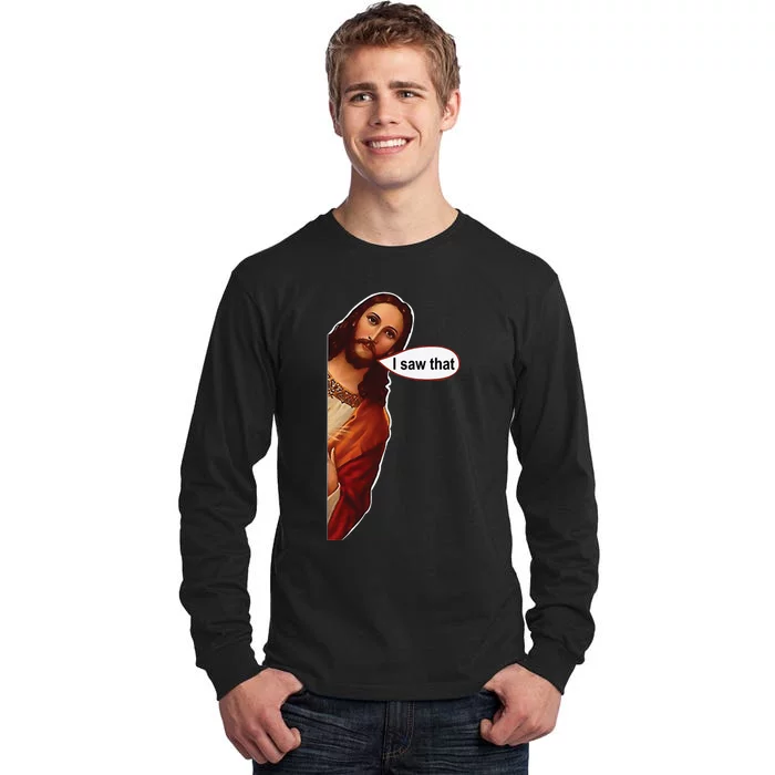 Jesus I saw that cute graphic top tee short sleeve Tall Long Sleeve T-Shirt