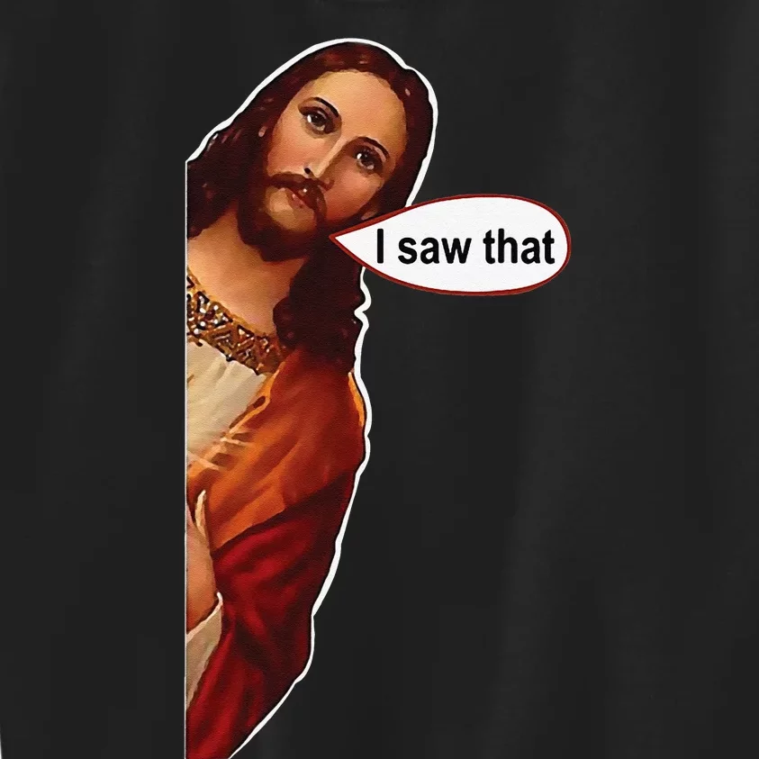 Jesus I saw that cute graphic top tee short sleeve Kids Sweatshirt