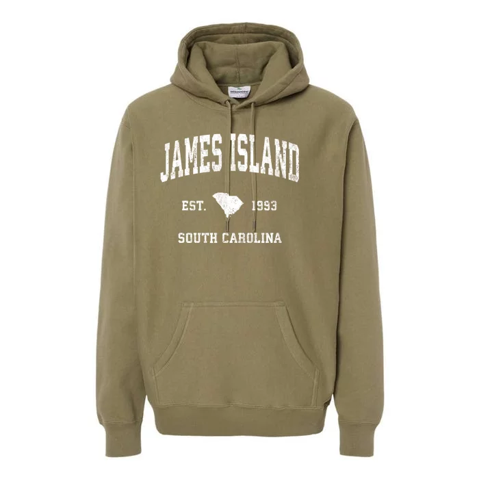 James Island South Carolina Sc Vintage Athletic Sports Premium Hoodie