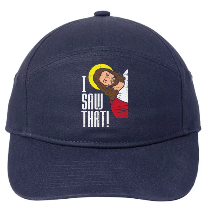 Jesus I Saw That Religious God Faith Christian 7-Panel Snapback Hat