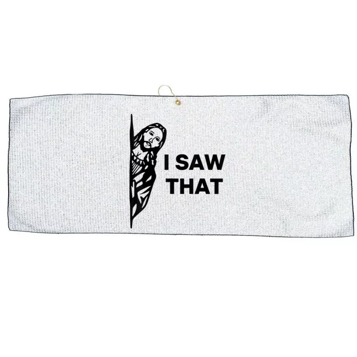 Jesus I Saw That Funny Jesus I Saw That Large Microfiber Waffle Golf Towel