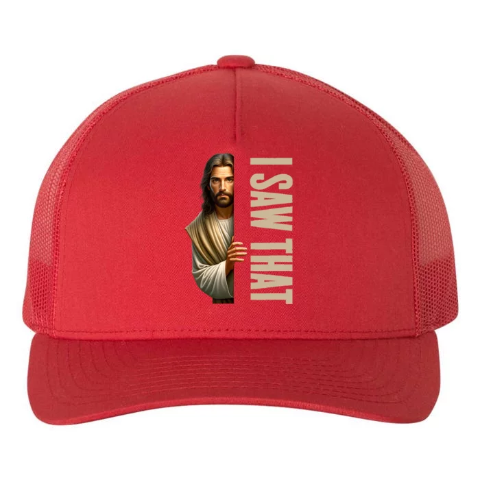 Jesus I Saw That Funny Yupoong Adult 5-Panel Trucker Hat