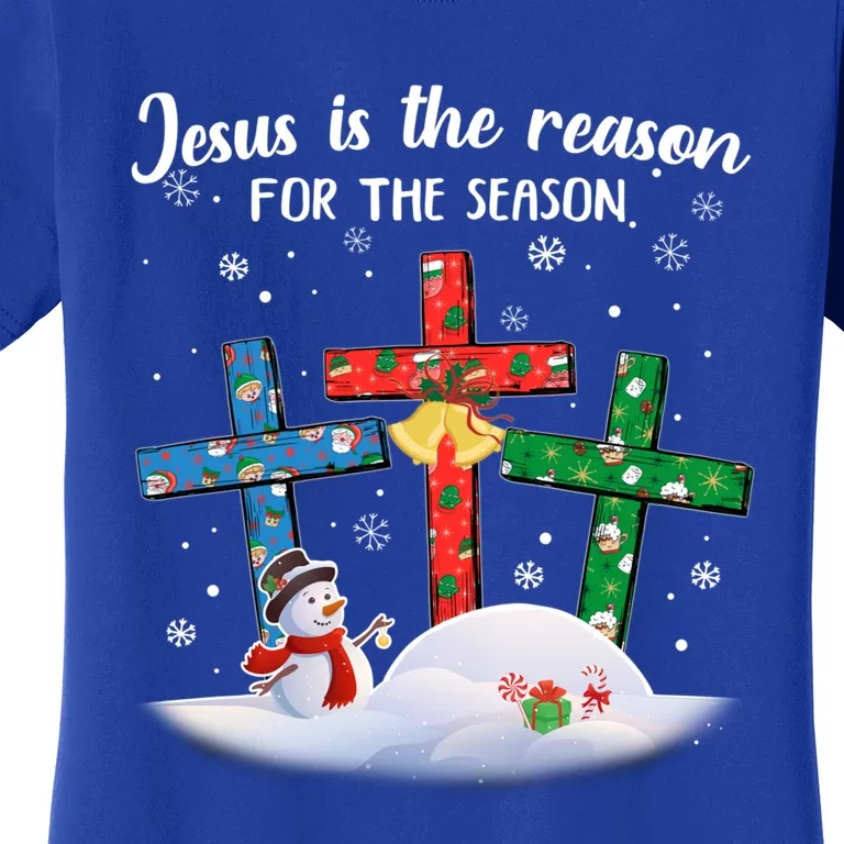 Jesus Is The Reason For The Season Christian Christmas Xmas Great Gift Women's T-Shirt