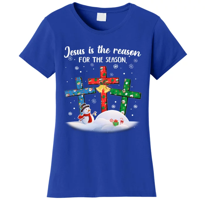 Jesus Is The Reason For The Season Christian Christmas Xmas Great Gift Women's T-Shirt