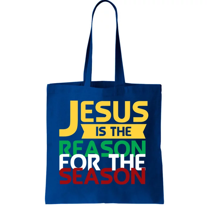 Jesus Is The Reason For The Season Christian Christmas Xmas Funny Gift Tote Bag