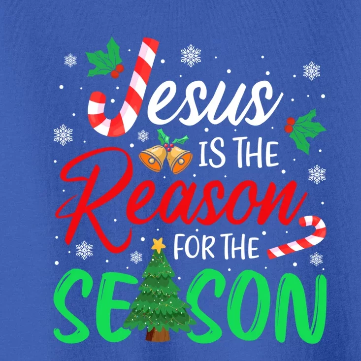 Jesus Is The Reason For The Season Christian Christmas Xmas Cute Gift Toddler T-Shirt