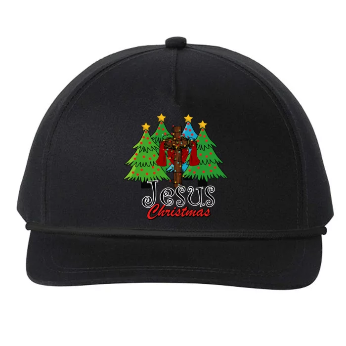 Jesus Is The Reason For The Season Christian Christmas Xmas Snapback Five-Panel Rope Hat