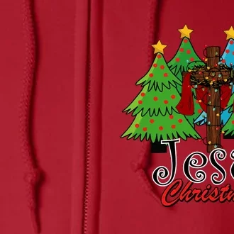 Jesus Is The Reason For The Season Christian Christmas Xmas Full Zip Hoodie