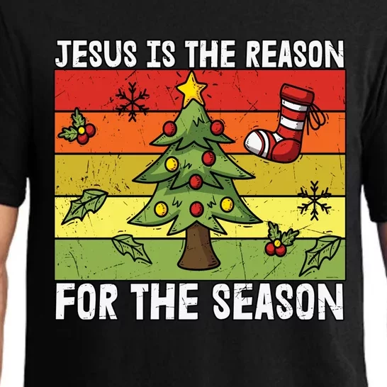 Jesus Is The Reason For The Season Christmas Christian Faith Meaningful Gift Pajama Set