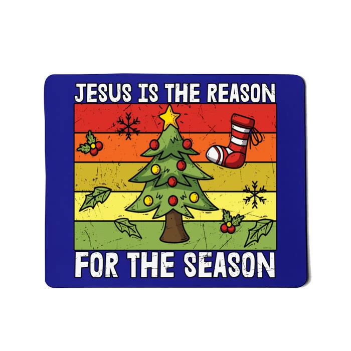 Jesus Is The Reason For The Season Christmas Christian Faith Meaningful Gift Mousepad